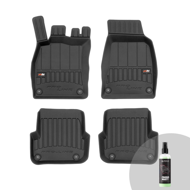 FROGUM ProLine 3D Gummimatten Exklusiven Auto Fussmatten Autofussmatten für Audi A6 C6 2008-2011 | D