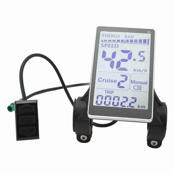Keenso LCD-Messgerät für Elektrofahrräder, 5-polig, 24 V, 36 V, 48 V, 60 V, Universeller E-Scooter M