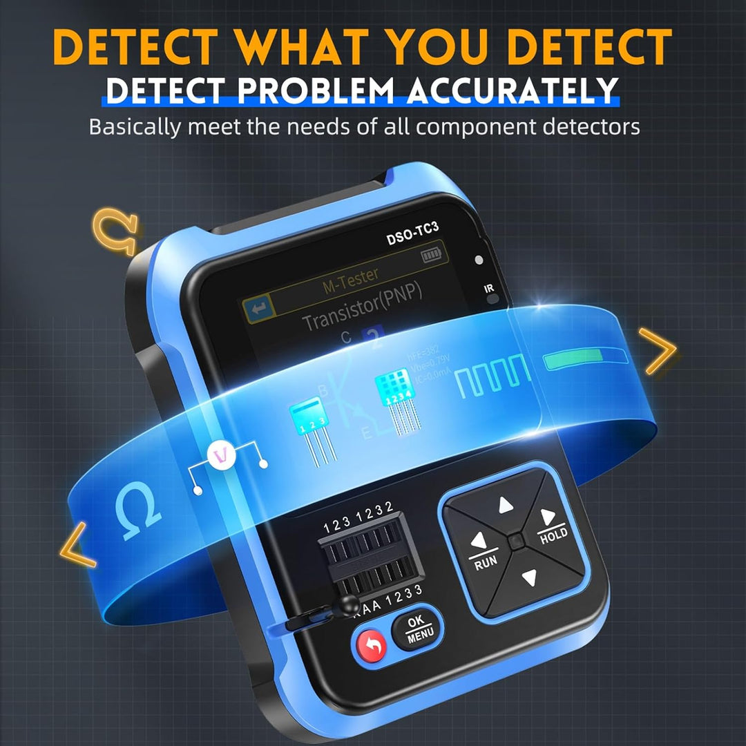 Jadeshay Oszilloskop, DSO-TC3 3-in-1 tragbares digitales Handoszilloskop, Transistortester und Signa
