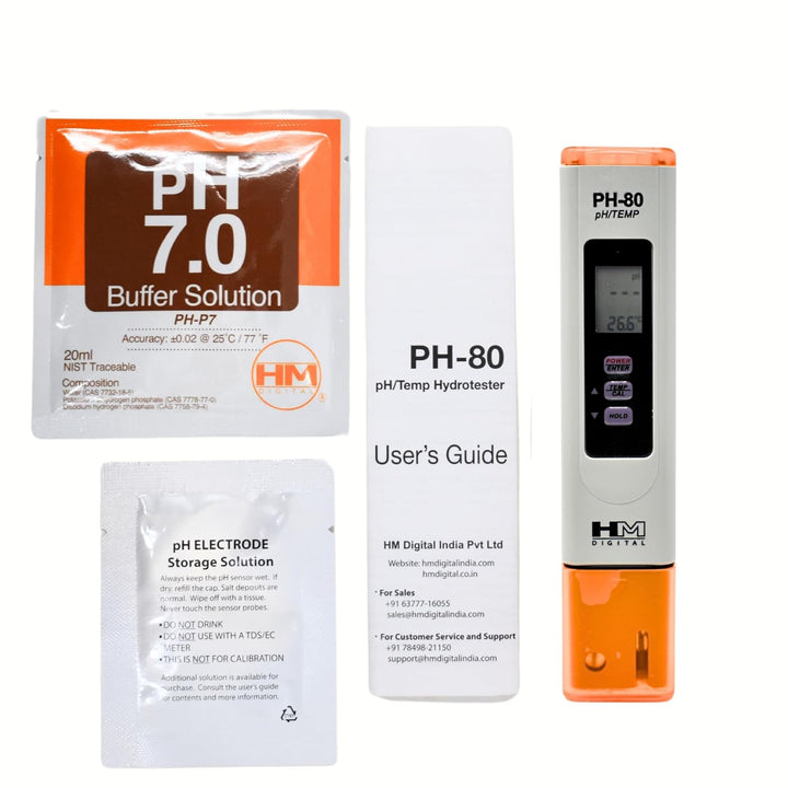 HM Digital PH-80 digitaler pH-Messer/Temperaturmesser