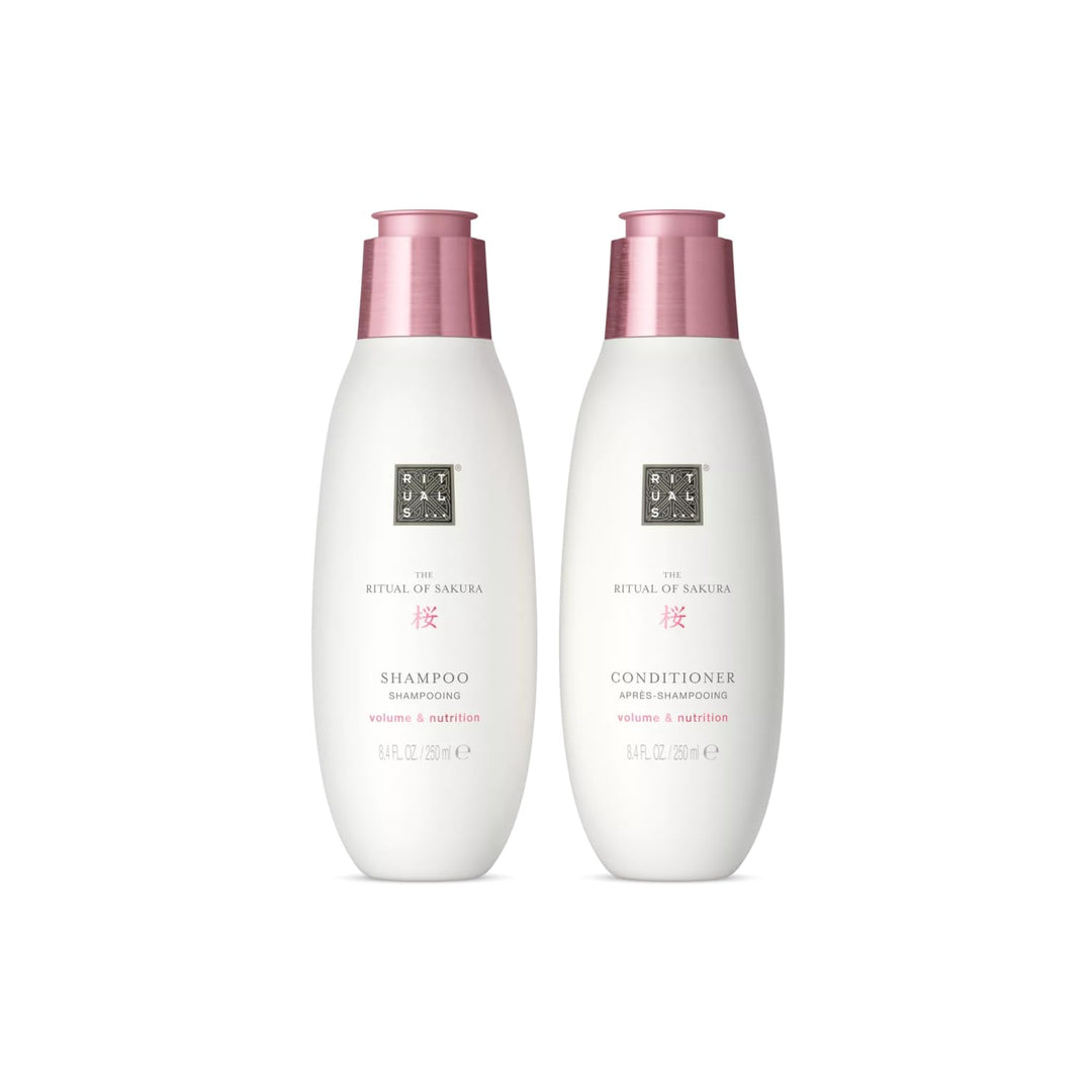 RITUALS The Ritual of Sakura Vorteilspack – Set aus Shampoo und Conditioner – Mit Weizenprotein, Chi