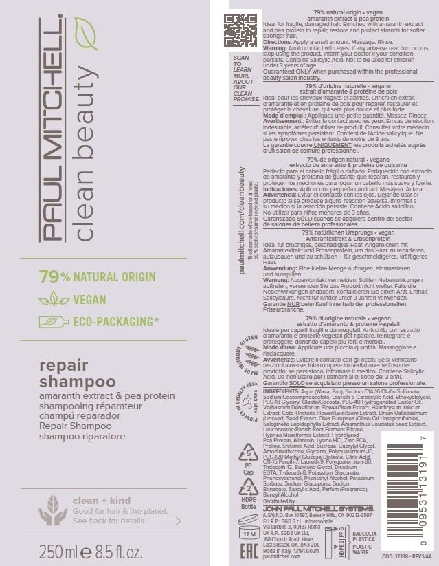 Paul Mitchell Clean Beauty Repair Shampoo – Haar-Wäsche Mit Amarant-Extrakt, Pflege Und Reparatur Fü