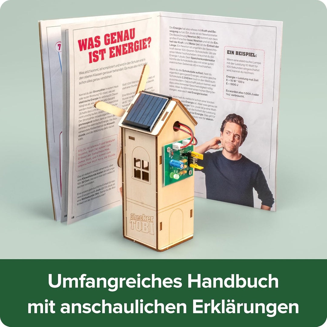FRANZIS 67268 - CheXperiment Strom- und Solarcheck: Lerne mit Checker Tobi alles über Elektrizität!