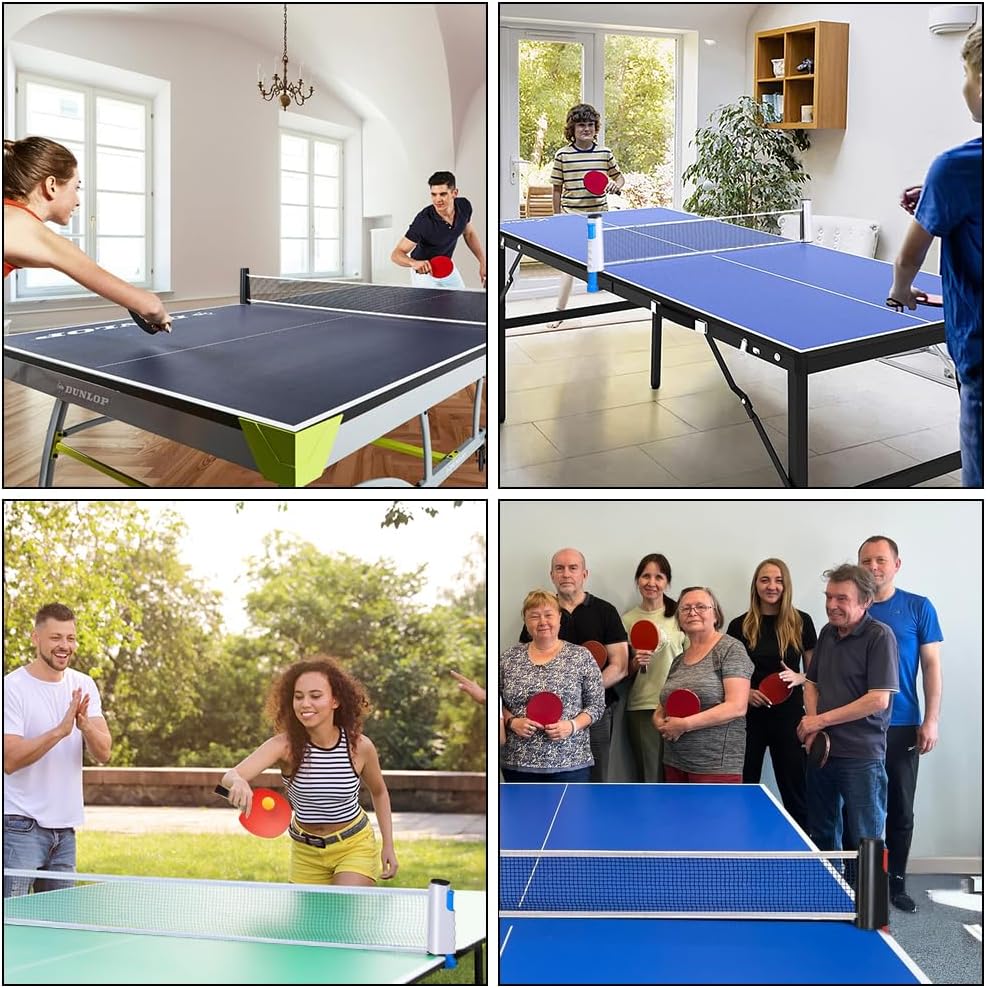 Flintronic Tischtennis Set, Tischtennisschläger, 2 Tischtennisschläger + 3 Tischtennisbälle, Ping Po