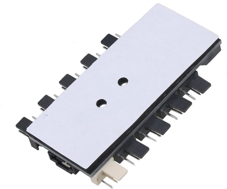 Lüftersteuerung 12 V von BQLZR Hub, SATA Eingang 10 Port mit PWM-Kabel für Motherboard 3-polig/4-pol