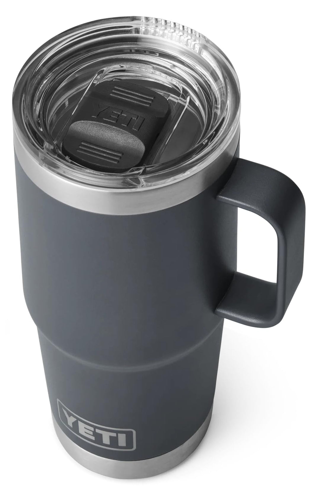 YETI Rambler Reisebecher Mit Stronghold Deckel, Charcoal, 20 oz (591 ml), Charcoal