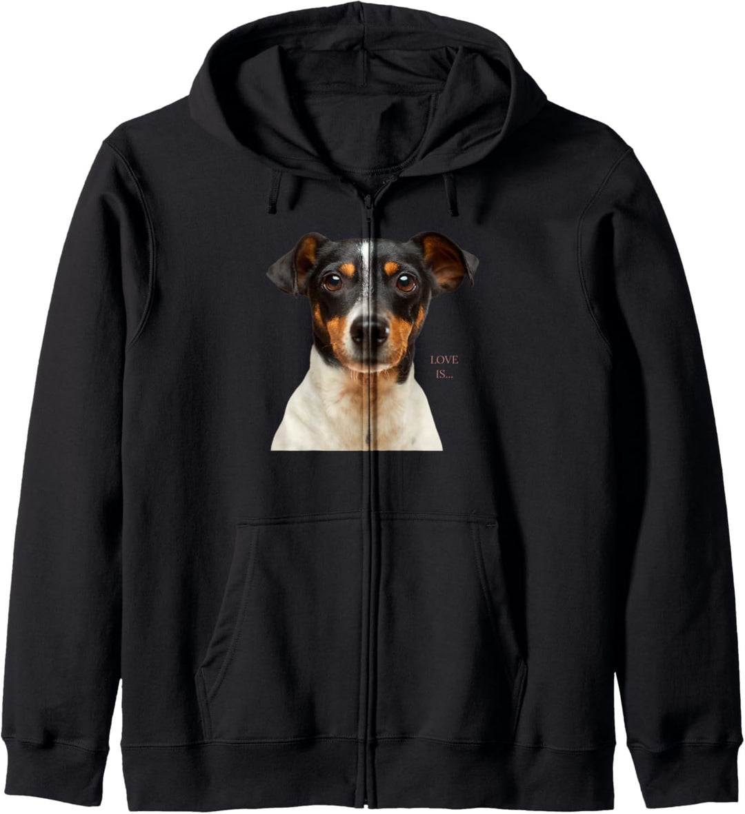 Jack Russell Terrier Shirt Mama Papa Damen Herren Kinder Love Dog Kapuzenjacke