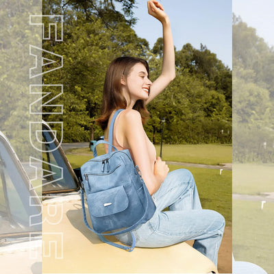 Damen Rucksack Schultasche Wasserdicht Handtasche Frauen Umhängetasche Pendler Schulrucksack Mädchen