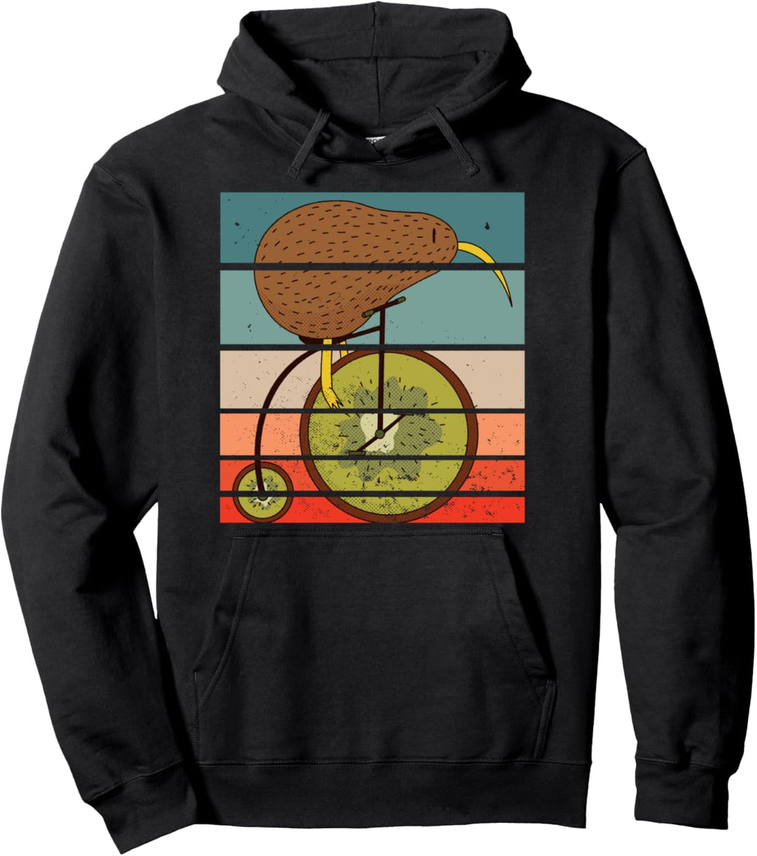 Kiwi Vogel Fahrrad Fahren Radfahrer Fahrradfahren Geschenk Pullover Hoodie