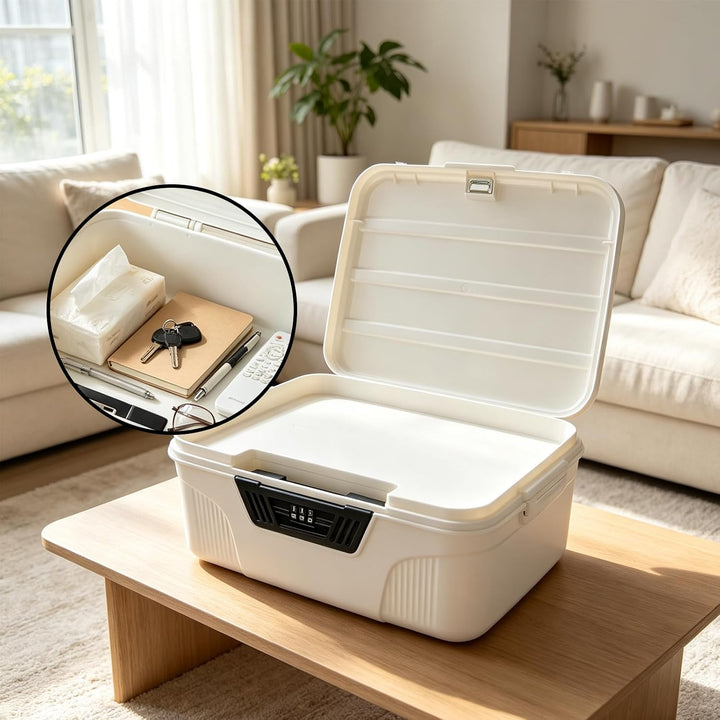 Abschliessbare Box, Medikamentenbox mit Kombinationsschloss, Sicherer Aufbewahrungsbox, Box mit Schl