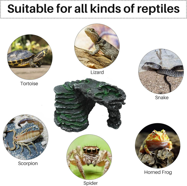 Yuecheng Reptilien Ramp Plattform Schildkröte Basking Plattform Felsen Schritt Leiste und Gecko Höhl