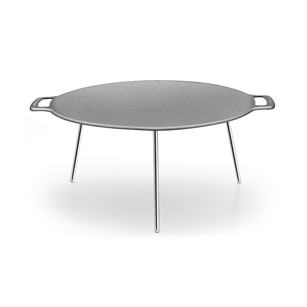 MUURIKKA Grillpfanne 58cm, Outdoor Pfanne, Feuerpfanne mit Beinen, robuster Walzstahl, ohne Schutzta