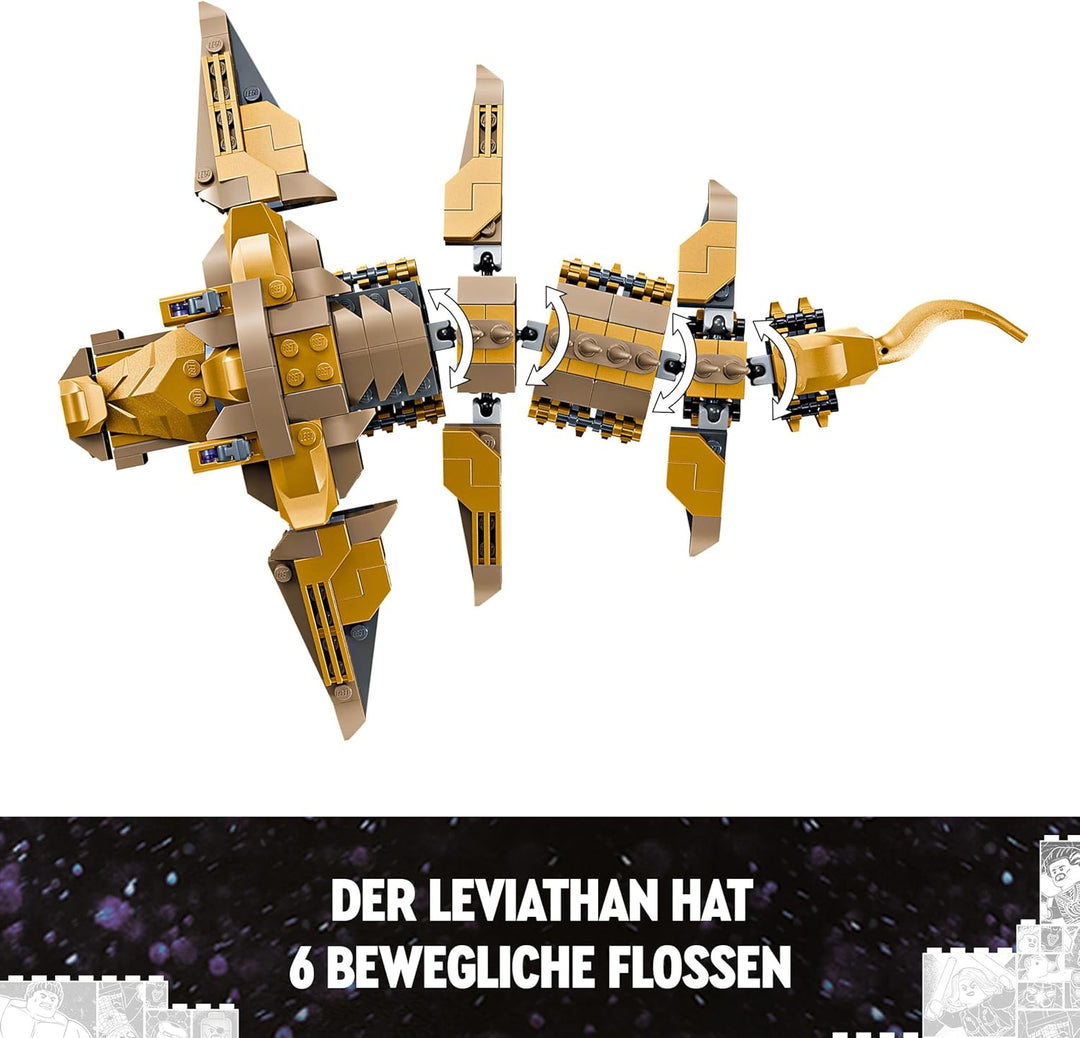 LEGO Marvel Avengers vs. Leviathan, Bauspielzeug, Set mit dem Hulk und den Minifiguren Captain Ameri