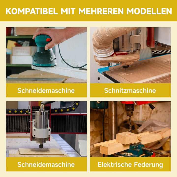 12tgl Fräsersatz Set für Holzbearbeitung 6mm Nutfräser Profilfräser für Oberfräse Holzfräser Fräser