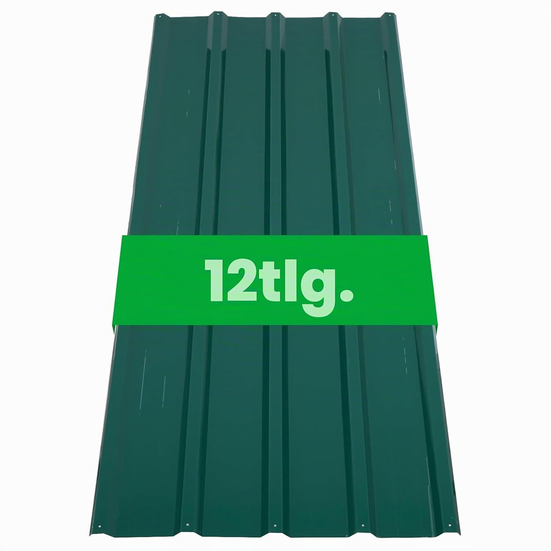 12er Trapezblech 110cm x 45cm = 6m² verzinkt Profilblech Dachblech Wellblech Dachplatten Dicke 0,2 m