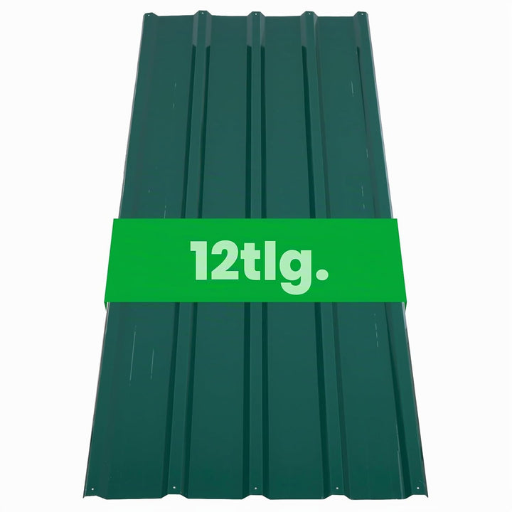 12er Trapezblech 110cm x 45cm = 6m² verzinkt Profilblech Dachblech Wellblech Dachplatten Dicke 0,2 m