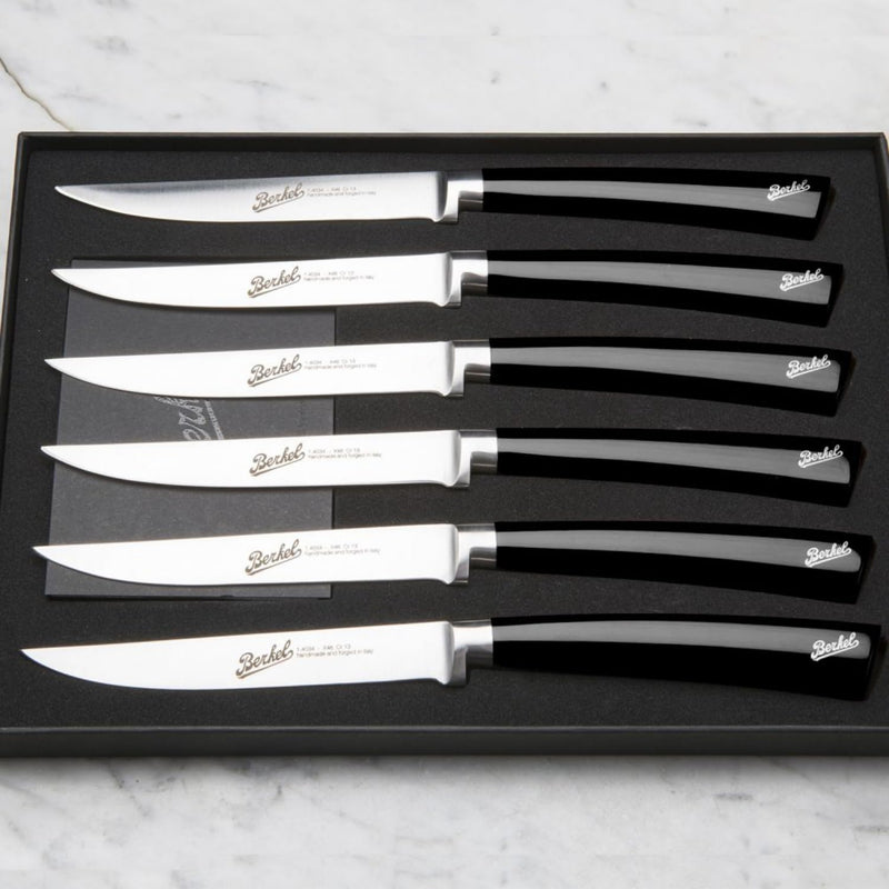 Berkel Elegance Set mit 6 Steakmessern Schwarz