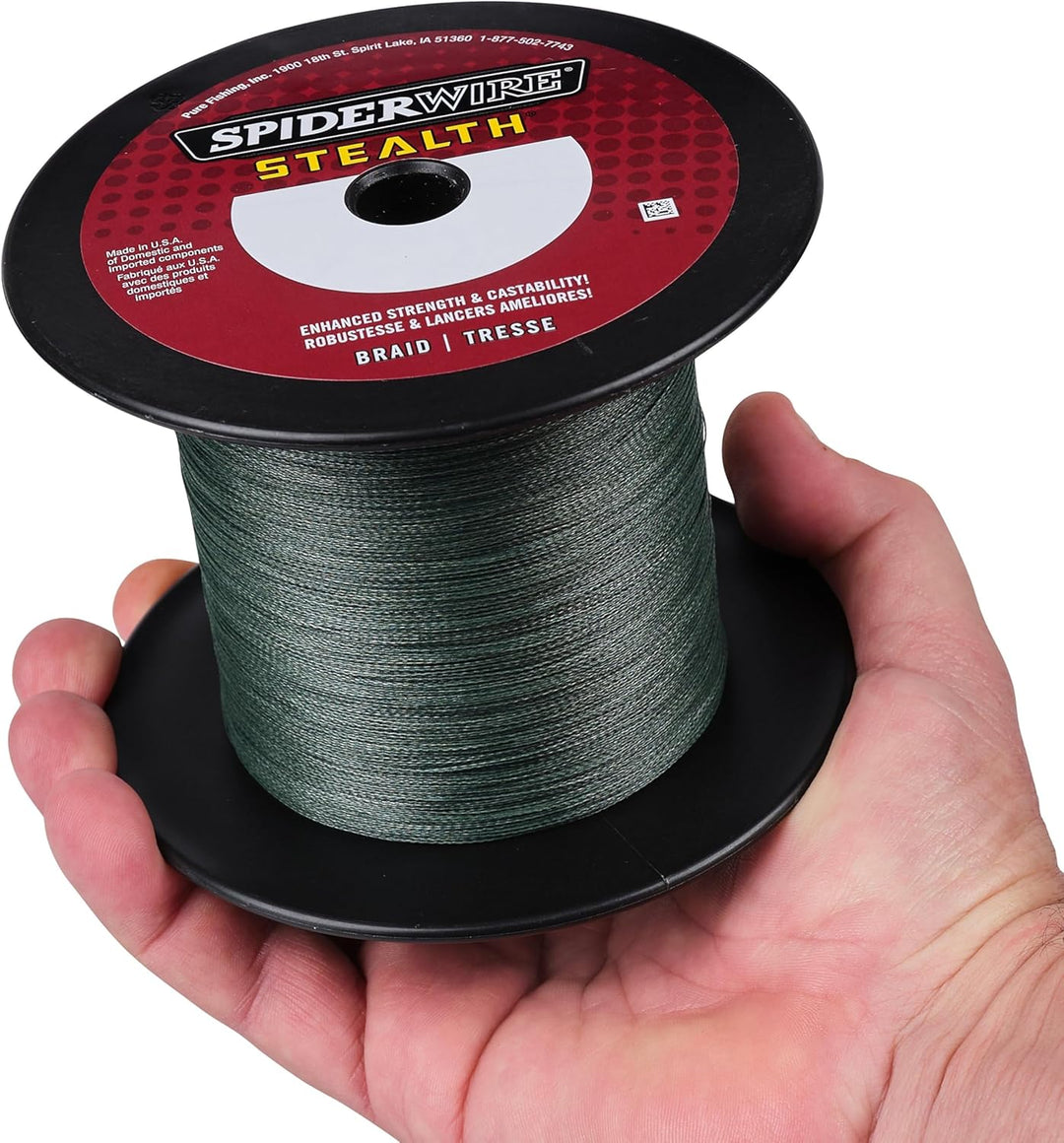 SpiderWire Stealth Superline Angelschnur Grün 150lb - 1500yd, Grün 150lb - 1500yd