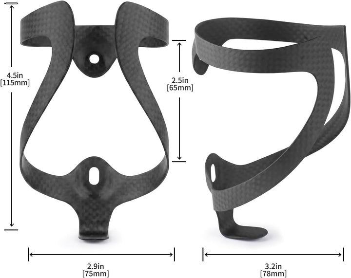 KABON Fahrrad Flaschenhalter,Ultraleichter 3K Carbon Radfahren Wasserflaschenhalter Getränkehalter f