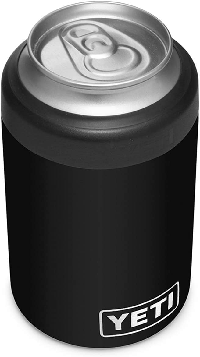 YETI Rambler Colster, Stainless Steel Can Insulator, Black, 12 oz (330 ml) Black 330 ml, Black 330 m