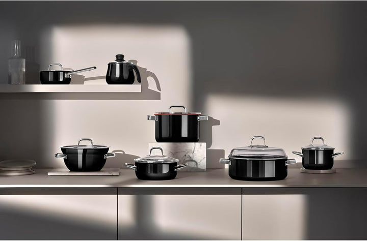 WMF Fusiontec Mineral Pro, Stielkasserolle mit Deckel, 16 cm, langlebiges, kratzfestes Material, Kas