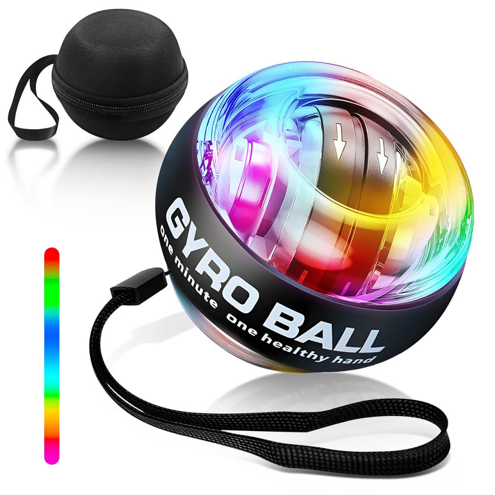 Gyroball,Handgelenktrainer-Ball,Handgelenkstärker,6-stufiger Widerstands/Lichtsteuerung,Gyroskopisch