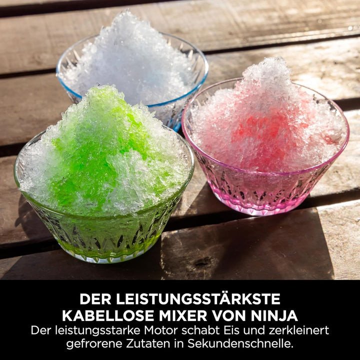 Ninja Blast Max Tragbarer Mixer/Blender/Smoothie Maker, 570 ml, wiederaufladbar, Mixbecher & auslauf