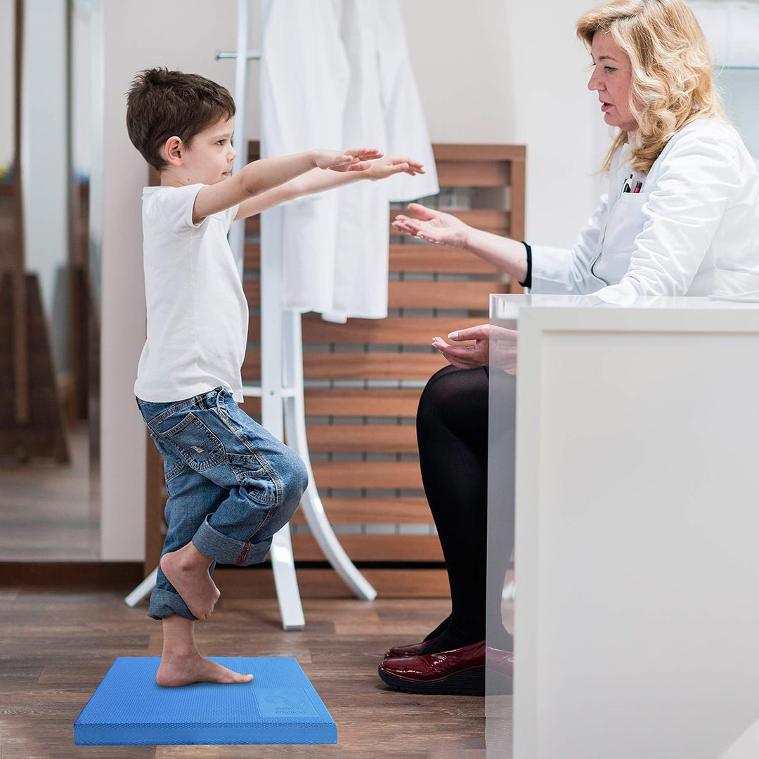 XL/L Foam Balance Pad - Dehnungsgurt und eBook inkl. | Extra grosses Balancekissen für physiotherape