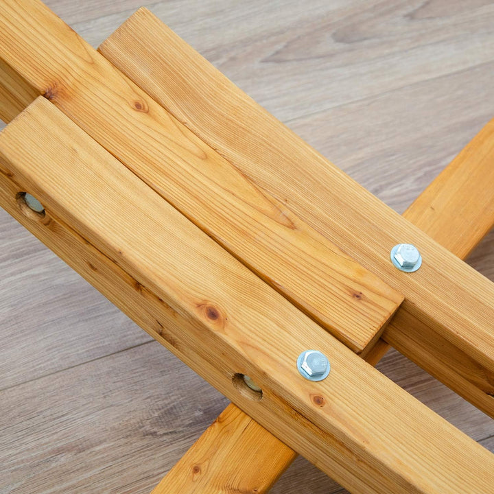 AMANKA XL Hängemattengestell Outdoor Holz - 325 cm Hängemattengestell 2 Personen Hängematten Ständer