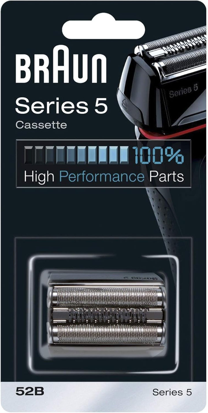 Braun Series 5 Elektrorasierer Scherkopf, kompatibel mit Rasierer Herren Series 5, 52B, schwarz & Se