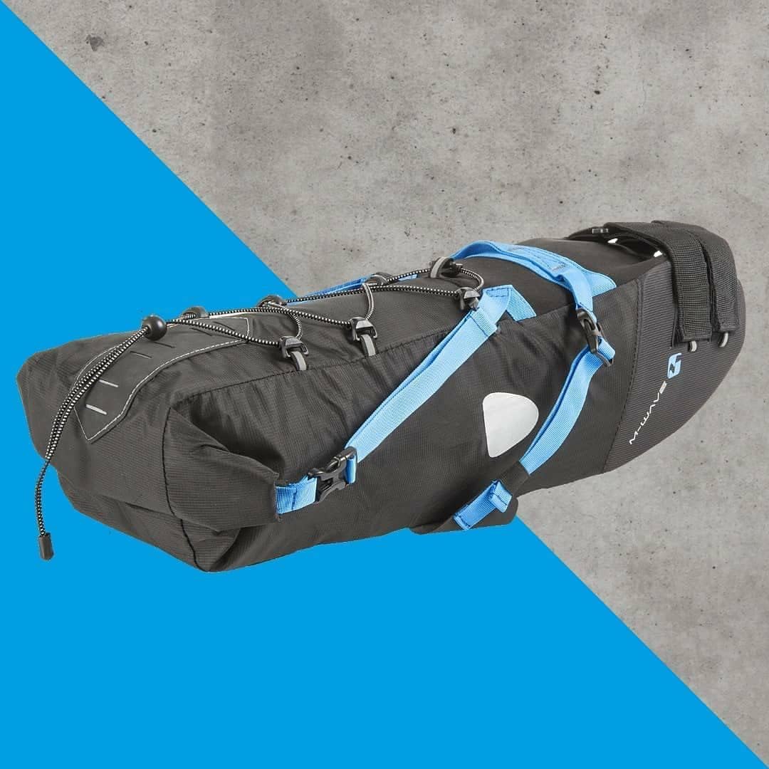 M-WAVE Unisex Fahrrad Satteltasche L Blau, L Blau