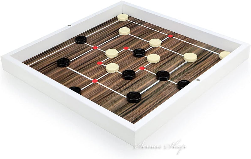 5 in 1 Spielesammlung Mühle, Dame, Ludo, Backgammon, Schach