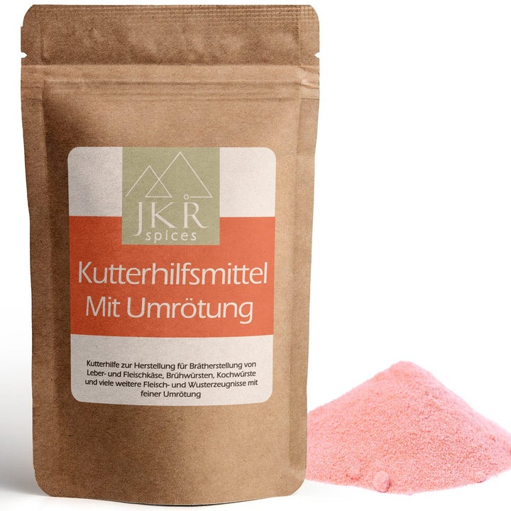 JKR Spices® 1000g Kutterhilfsmittel mit Umrötung - Kuttermittel zur Herstellung von Kochwürsten, Brü