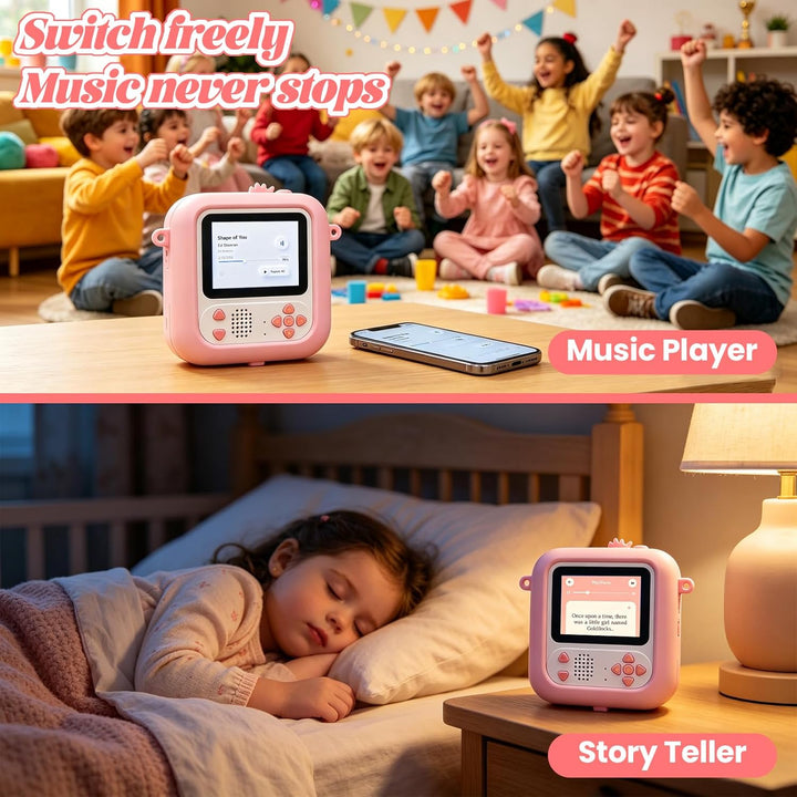 ARNSSIEN AI Kinder Kamera,Kinderkamera Sofortbildkamera,1080p HD, KI-Erkennung, KI-Chat, Bluetooth,