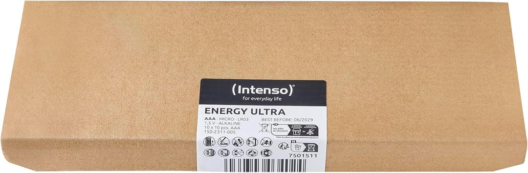 Intenso Energy Ultra AAA Micro LR03 Alkaline Batterien 100er Pack, gelb-schwarz