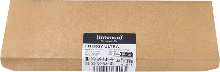 Intenso Energy Ultra AAA Micro LR03 Alkaline Batterien 100er Pack, gelb-schwarz