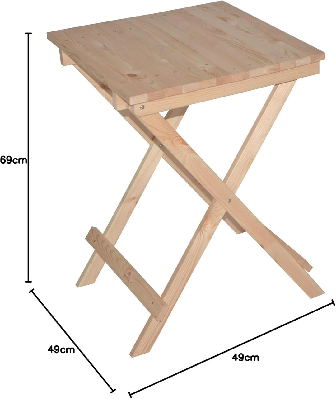 Froeschl Autozubehoer Holztisch Klapptisch Gartentisch Beistelltisch Campingtisch klappbar aus Kiefe