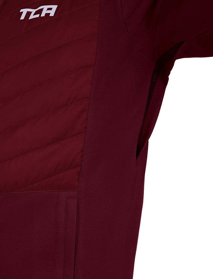 TCA Herren Excel Runner ganzjährige, leichte, wasserabweisende verstaubare Laufjacke L Cabernet, L C