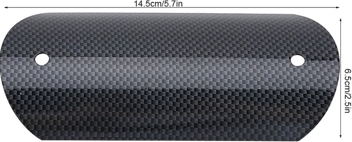 Qiilu Wärmedämmung Abdeckung Motorrad Hitzeschild 1-Stück Motorrad Auspuffrohr Hitzeschild aus rostf