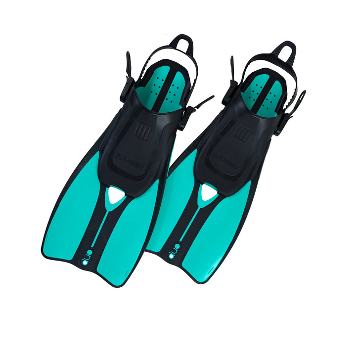 OCEAN REEF - Duo - Reiseflossen - 7 Farben und 2 Grössen S/M Blaugrün, S/M Blaugrün
