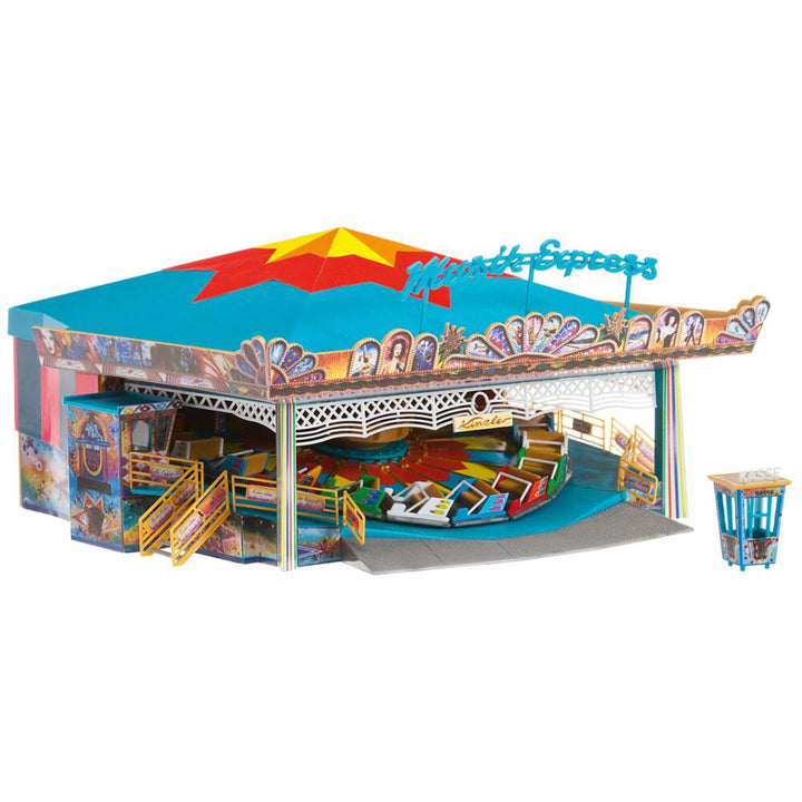 FALLER Karussell Musik Express Modellbausatz mit 281 Einzelteilen 208 x 199 x 93 mm I Modelleisenbah