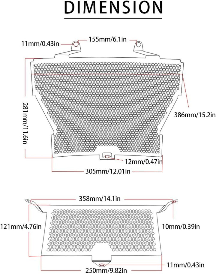 S1000RR S1000R S1000XR Motorrad Kühlerabdeckung Kühlerschutz Schutzgitter Wasserkühlerschutz Ölkühle