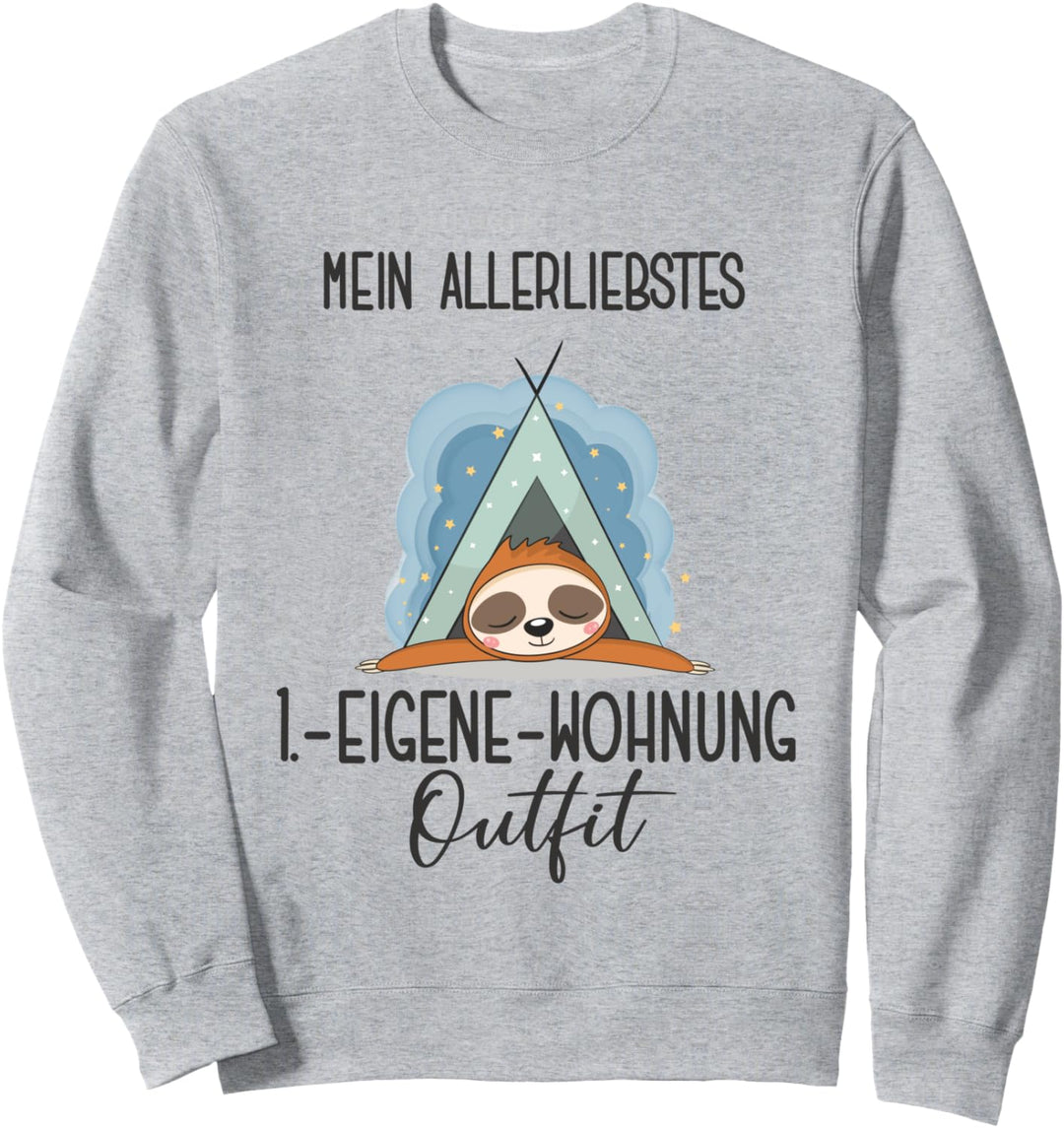 Erste Eigene Wohnung Einzug Wohngemeinschaft WG Faultier Sweatshirt