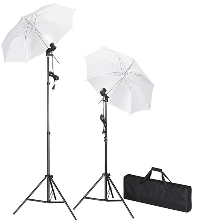 Fotostudio-Set mit Leuchten, Hintergrund, Reflektor, Stative, Softboxen für Portrait- und Produktfot