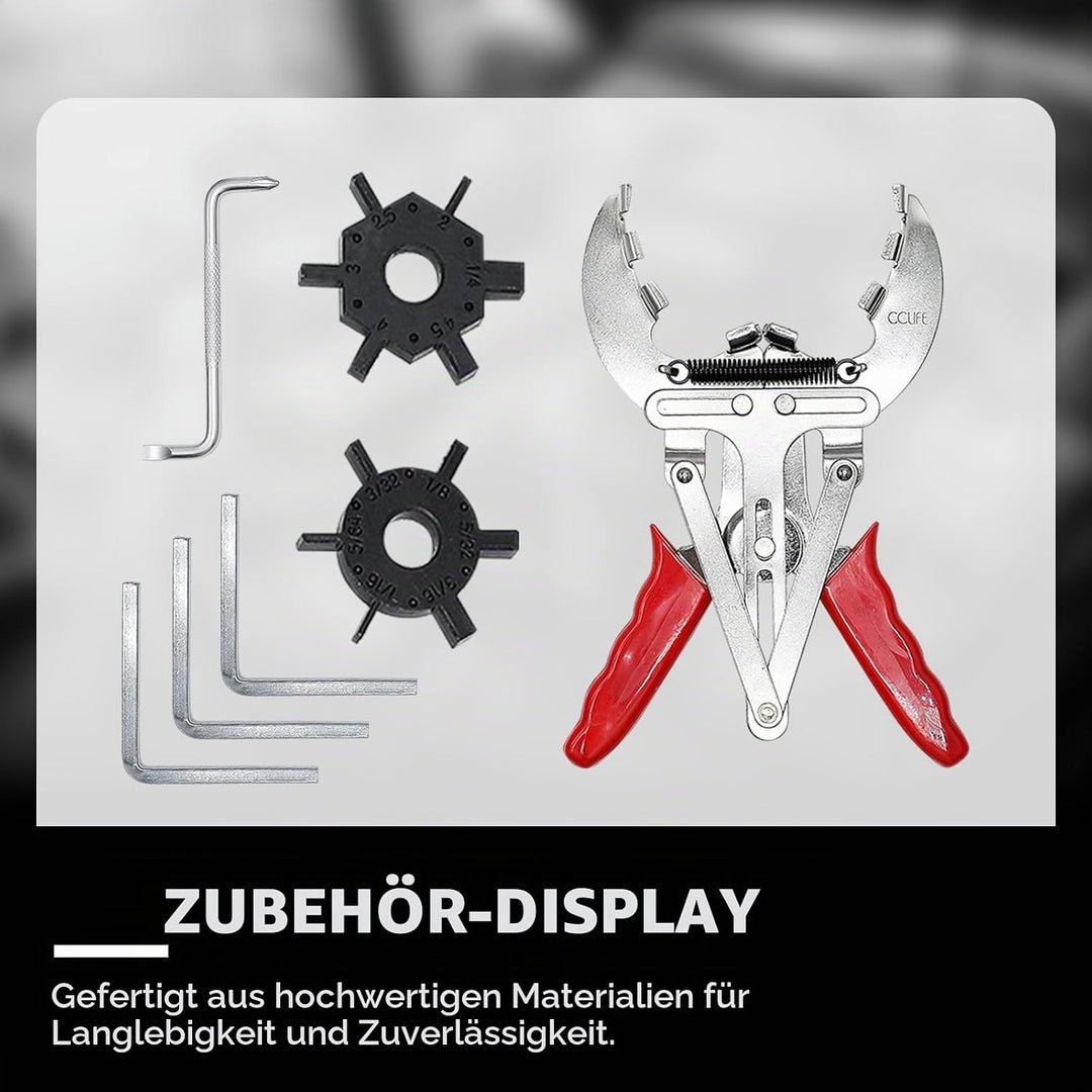 CCLIFE Kolbenringspannband Satz Kolbenring Spannband Kolben Ring Zange Werkzeug Satz