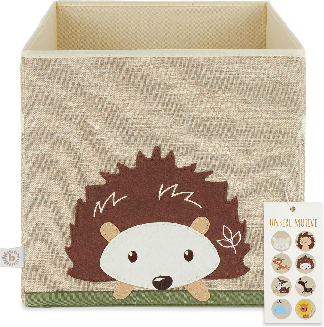 Bieco Aufbewahrungsbox Baby Igel | Aufbewahrungskorb Kinder | Aufbewahrungsbox Kinder 33x33x33 wie K