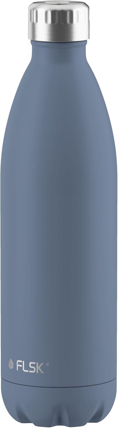 FLSK Trinkflasche – Premium Edelstahl Thermosflasche – 100% auslaufsicher & kohlensäuregeeignet – hä