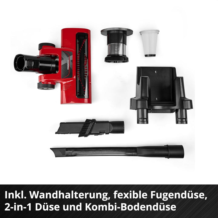 Einhell Akku-Stielstaubsauger TE-SV 18 Li-FLX-Solo PXC (18 V, beutellos, Zyklontechnologie, 2 Saugmo