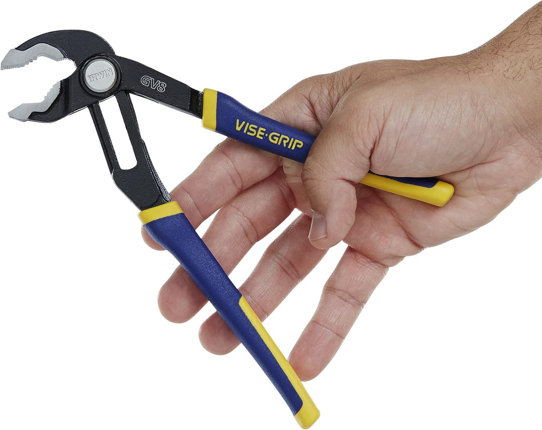 IRWIN VISE-GRIP 2078709 GrooveLock Zangen-Set, V-Spannbacken, 2-teilig, Zangen-Set