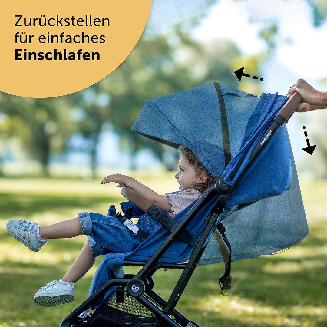 Bergsteiger Manhattan Buggy Reisebuggy mit Liegefunktion Sportwagen | Originales Kinderwagen Zubehör